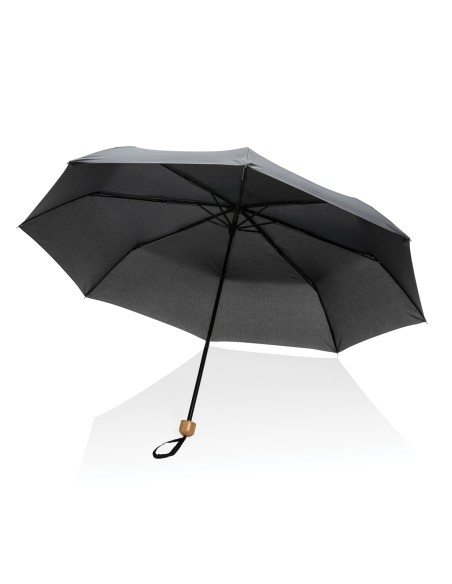 Mini ombrello bambù 20.5" rPET pongee 190T Impact AWARE™